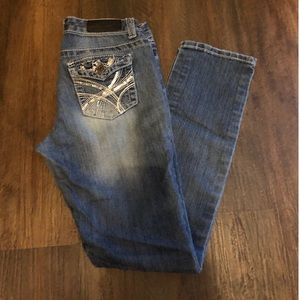 TWENTY ONE BLACK Women's Denim Regular Low Rise Skinny Medium Wash Jeans Size 5